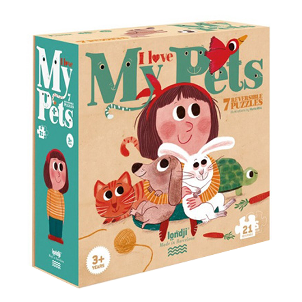 西班牙Londji 我愛寵物拼圖／福利品(盒損)