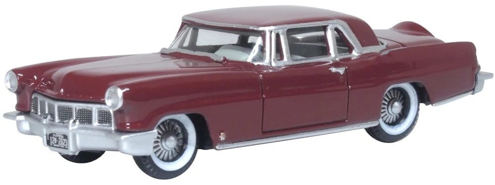 Oxford 87LC56005 HO規 1956 Continental Mkii 豪華雙門轎車 深紅色