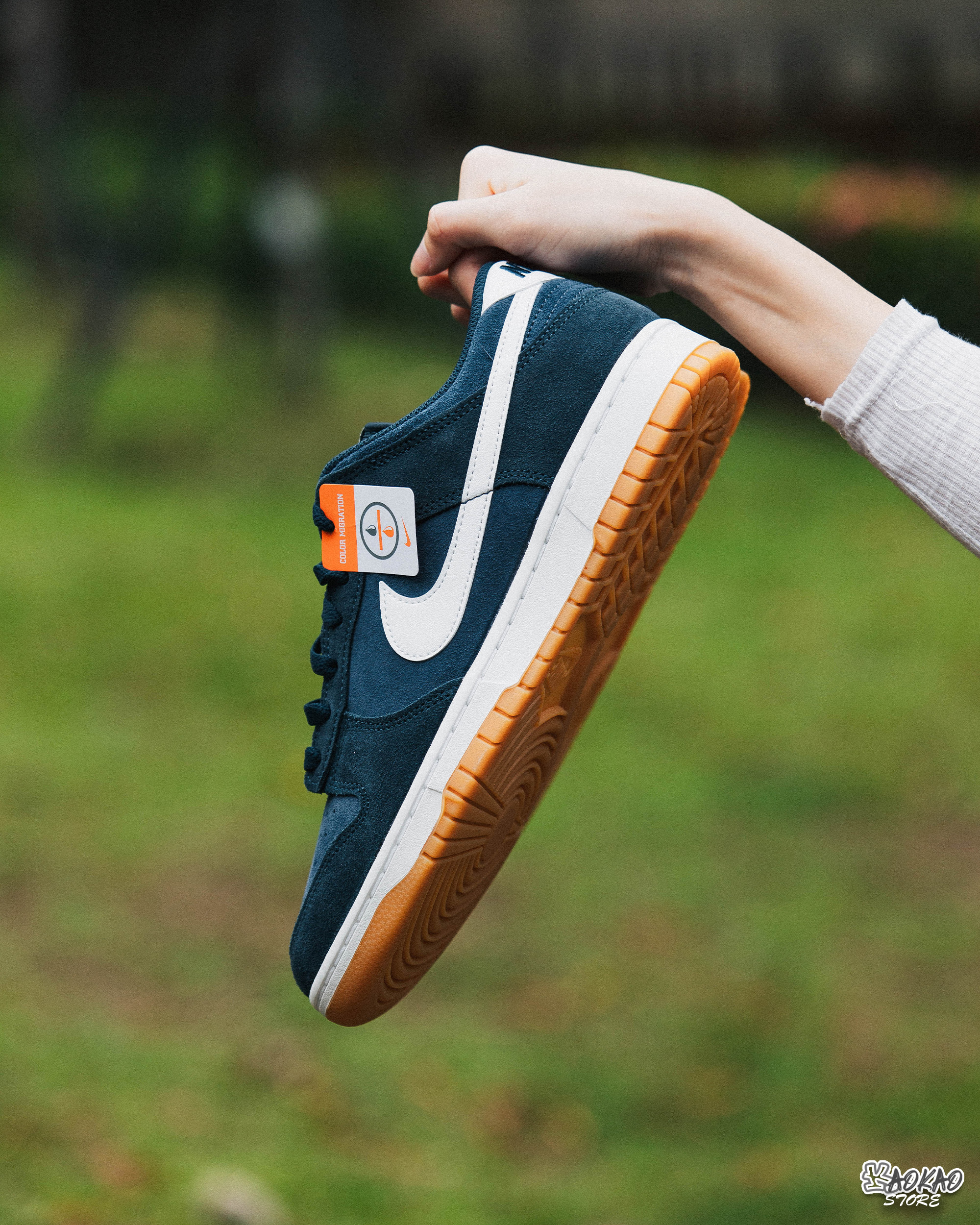 出清-男鞋 NIKE DUNK LOW RETRO SE 深藍 麂皮 復古 膠底 休閒鞋【HQ1931-400】