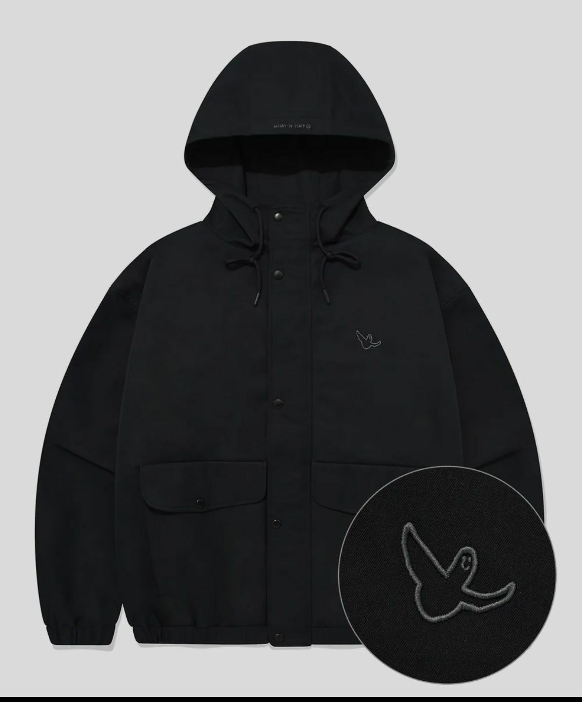 【韓國預購】KR111804 小飛人外套(黑色)