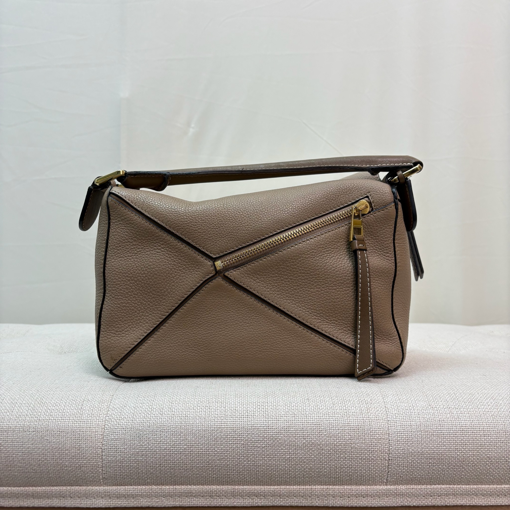 Loewe Puzzle Small Bag - Taupe / Ghw