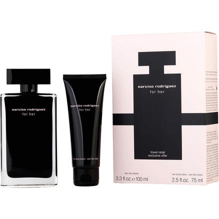 (1066)Narciso Rodriguez 納茜素(For Her)女士香氛套裝 (淡香水 EDT 100ml +身體乳75ml）