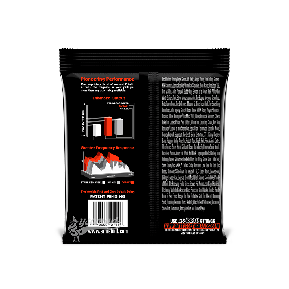 Ernie Ball 電吉他弦 010-052 Skinny Top Heavy Bottom Slinky Cobalt 2715