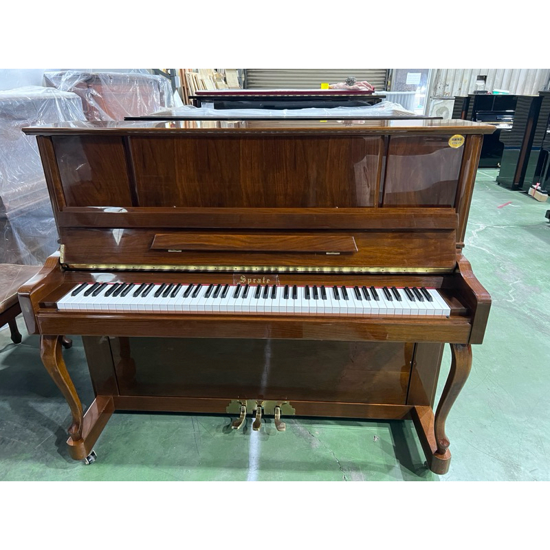嚴選 準新琴 德國品牌 SPRATE-U123 原木彎腳 典雅 直立鋼琴 內建緩降 中古鋼琴 二手鋼琴漢麟樂器鋼琴店