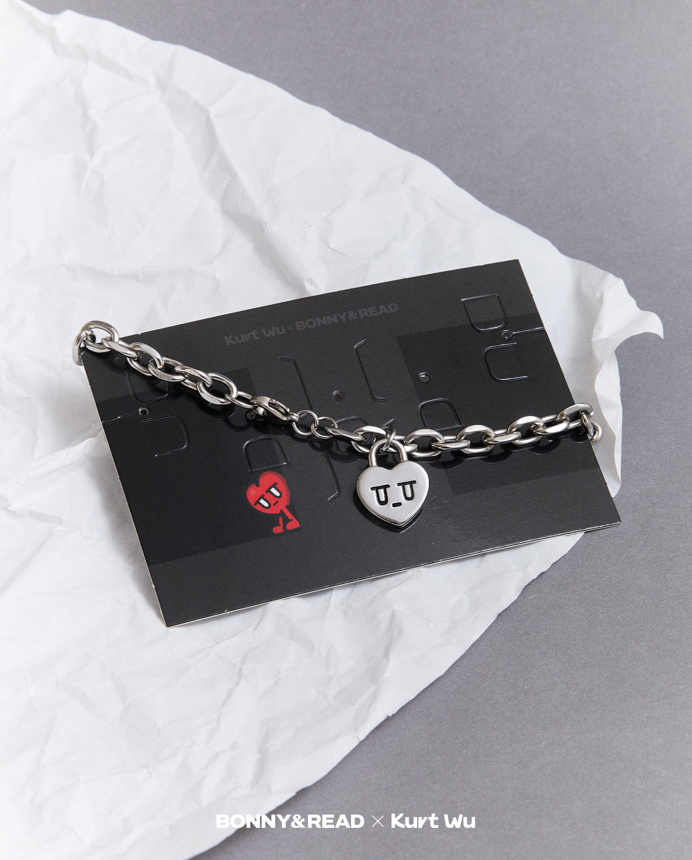 飾品,kurt聯名,kurt wu,愛心,手鍊,bracelet,鋼飾