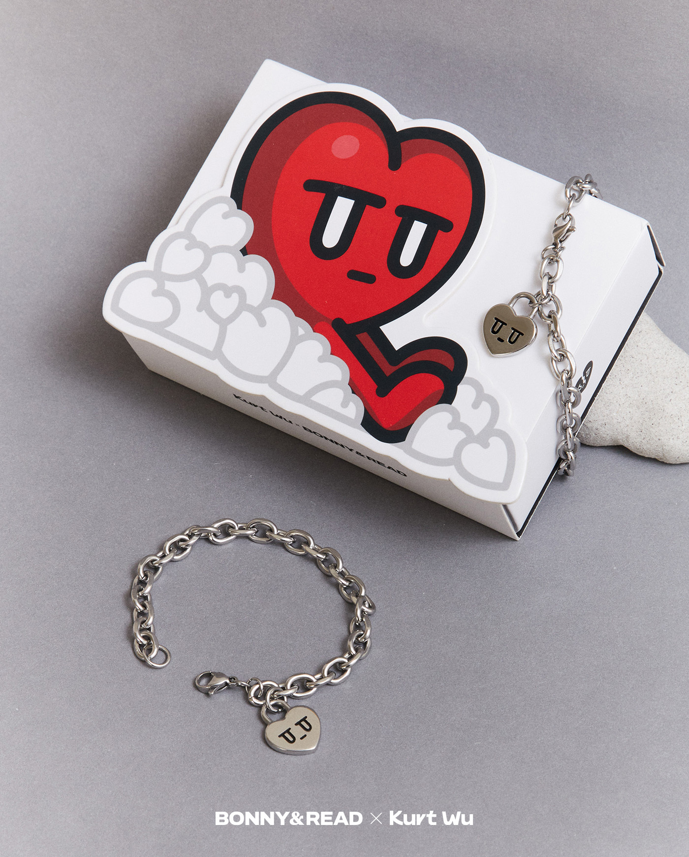 飾品,kurt聯名,kurt wu,愛心,手鍊,bracelet,鋼飾