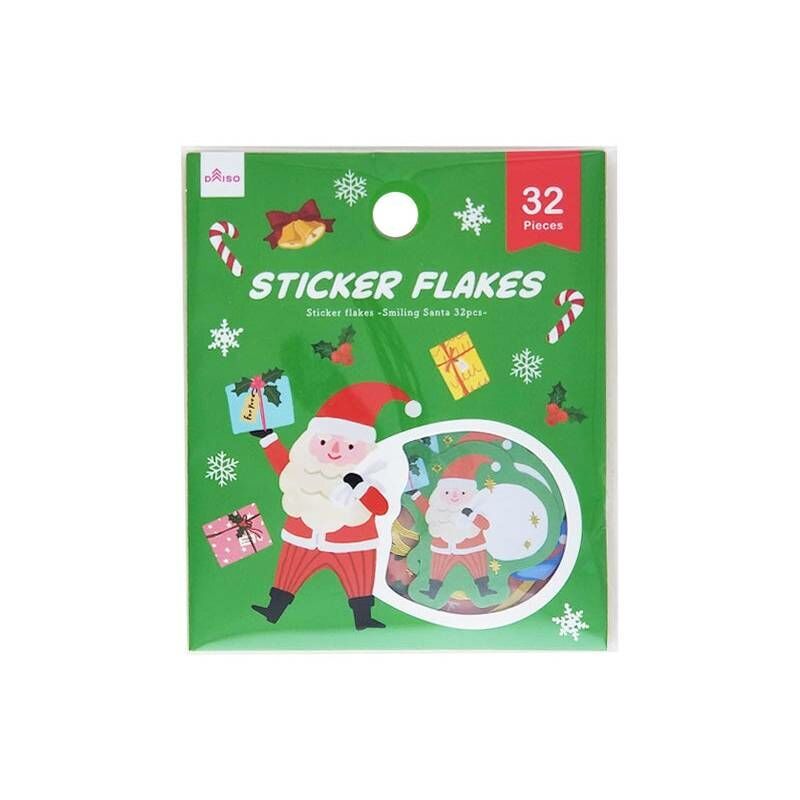 聖誕節貼紙玩具/微笑聖誕老人 32入