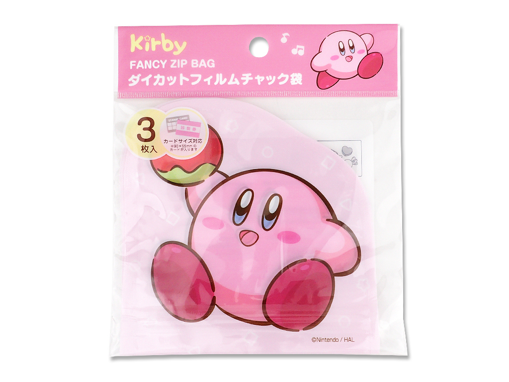 星之卡比造型小物收納夾鏈袋/3入