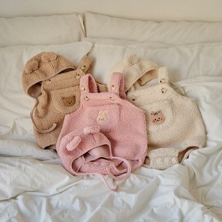 DTD Fluffy可愛咩咩系列-背帶爬服