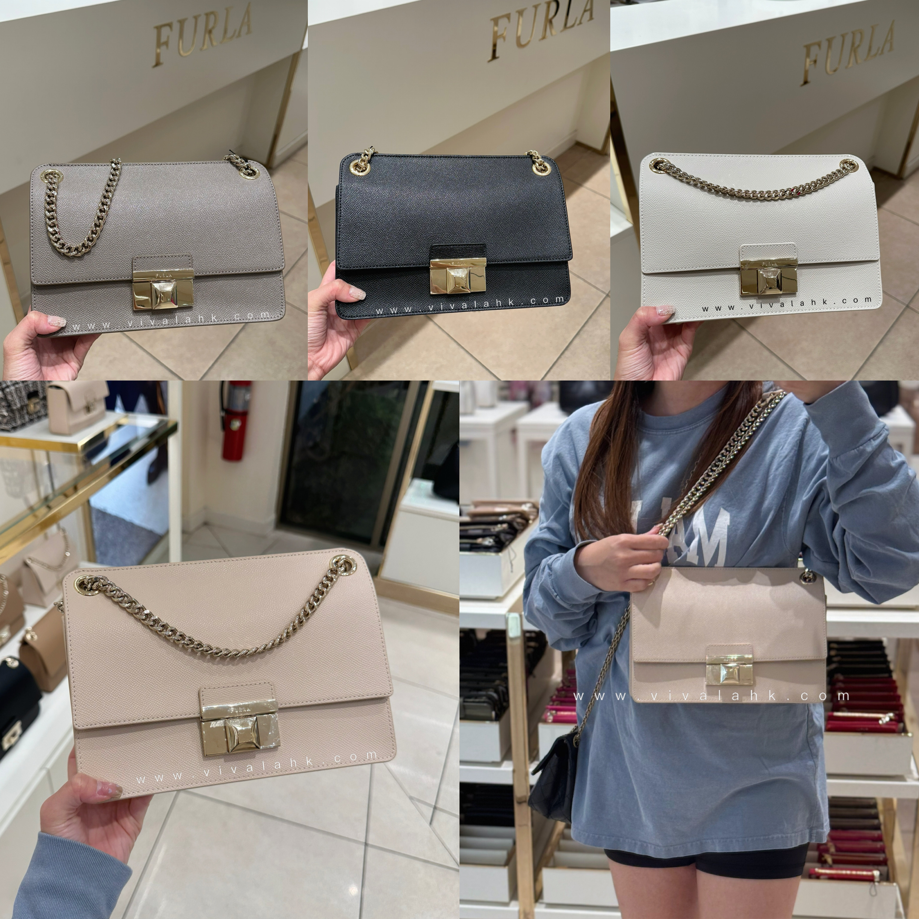 Furla - Venere 單肩/斜孭多用袋 (十字皮) (WB01434 BX3104)