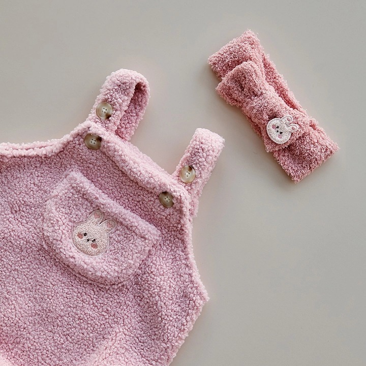 Fluffy可愛咩咩系列-蝴蝶結彈性寶寶髮帶