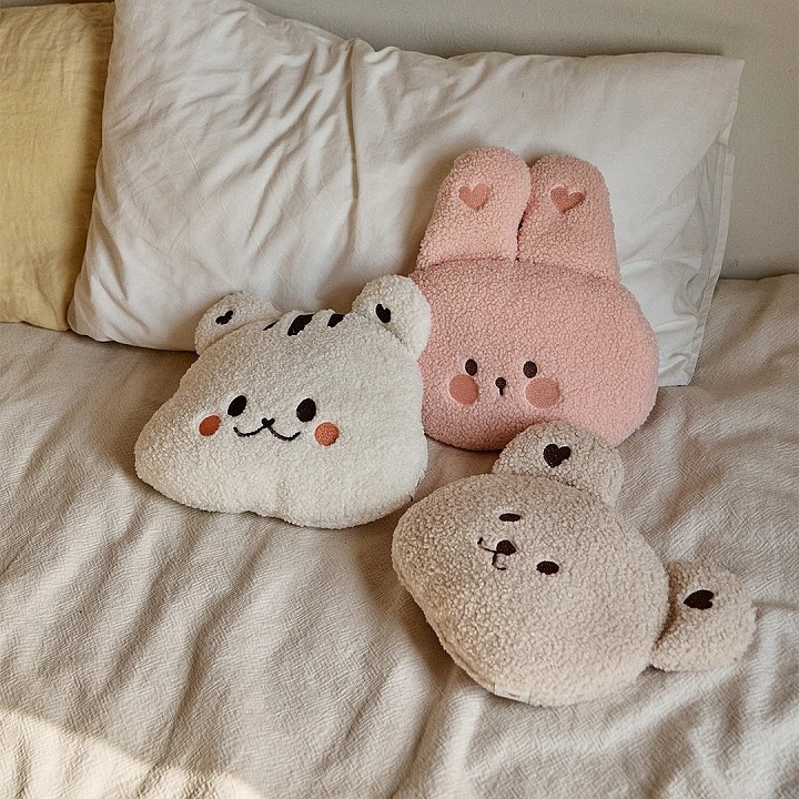 Fluffy可愛咩咩系列-大臉玩偶安撫靠枕