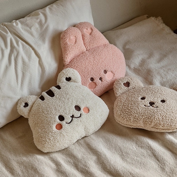 Fluffy可愛咩咩系列-大臉玩偶安撫靠枕