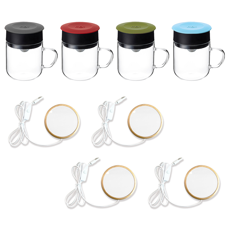 PO: 丹麥手沖咖啡二件組(咖啡杯240ml-共4色/恆溫杯墊)