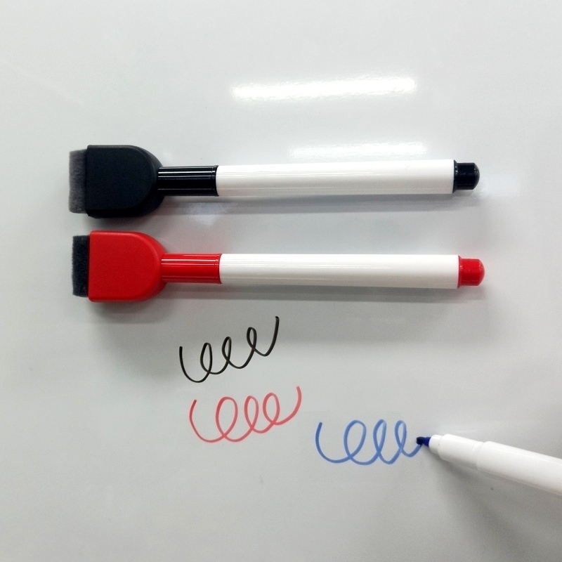 0.7mm磁吸式附擦3色白板筆