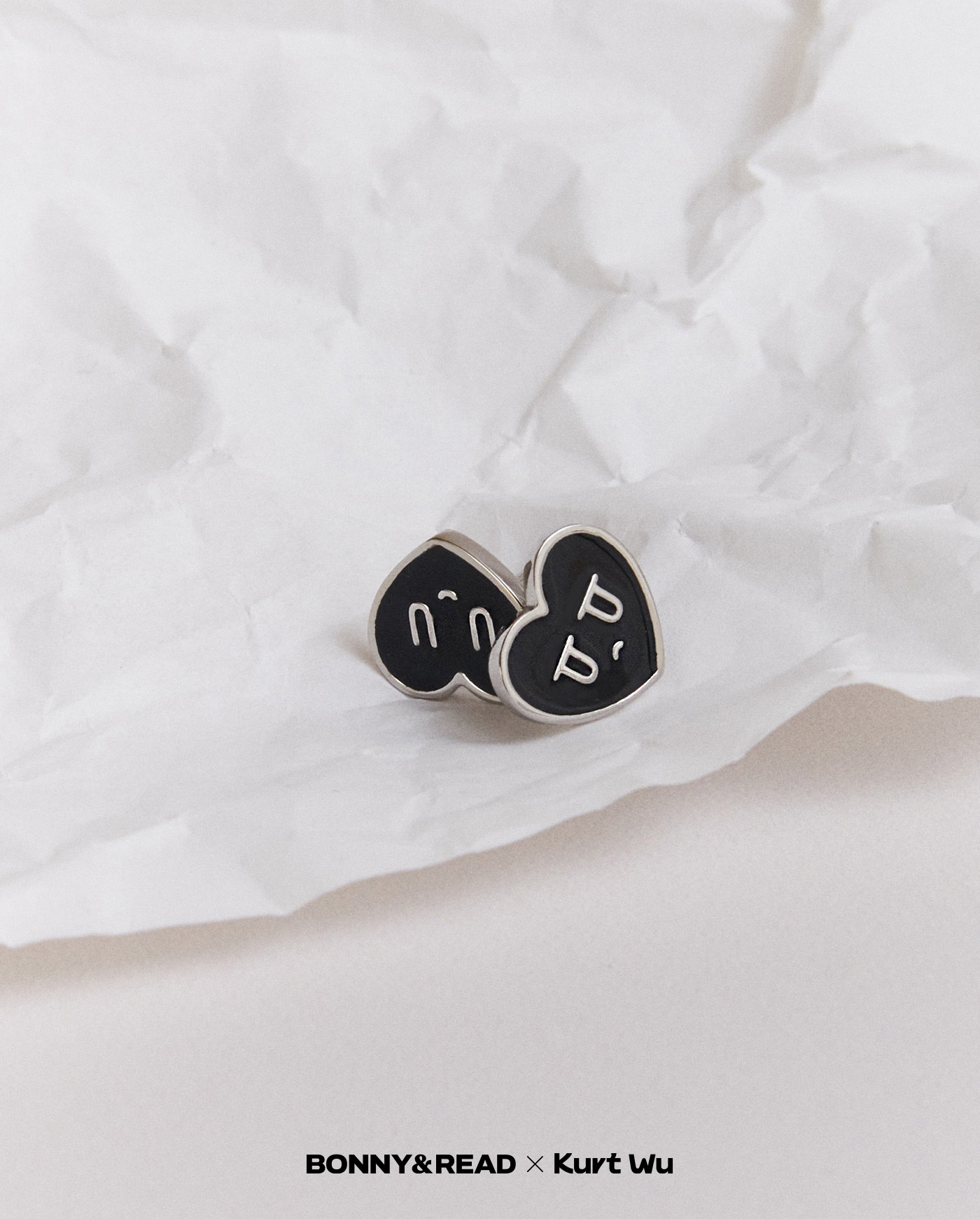 kurt聯名,kurt wu,愛心,耳環,earrings