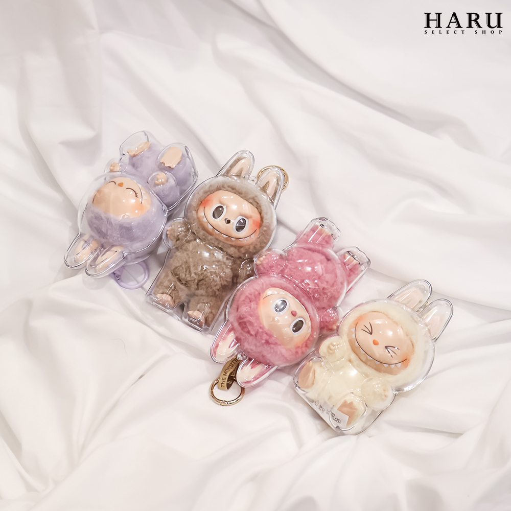 POP MART 泡泡瑪特 LABUBU THE MONSTER 一代馬卡龍 二代坐坐派對 透明壓克力保護殼