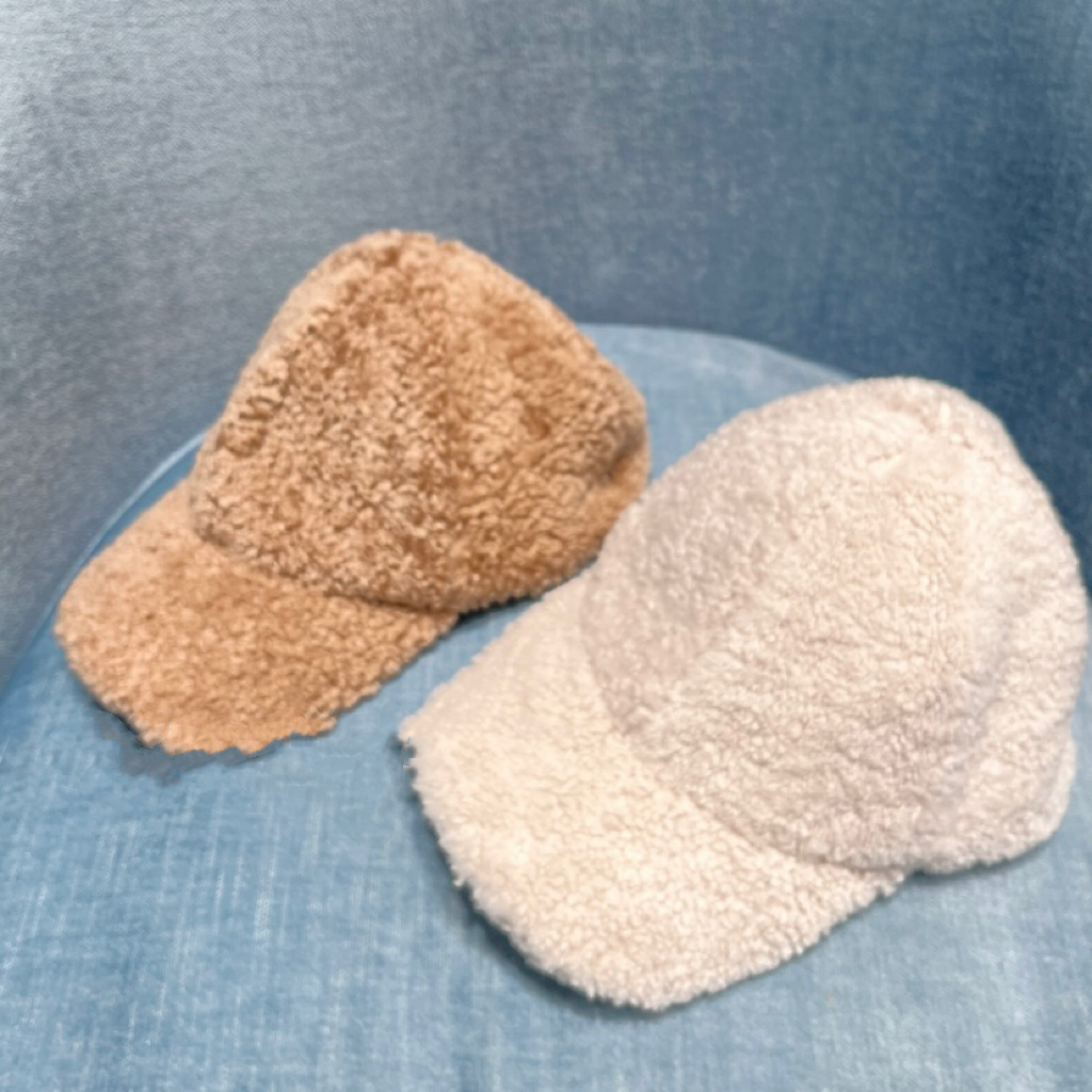 MIU MIU 人造毛羊皮棒球帽