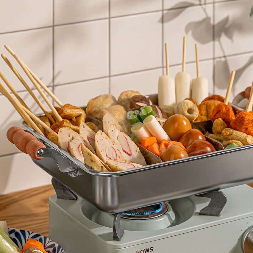 莎莎手作幸福料理｜韓國kingSEOJIN關東煮不鏽鋼料理鍋（木柄式／含木蓋 )