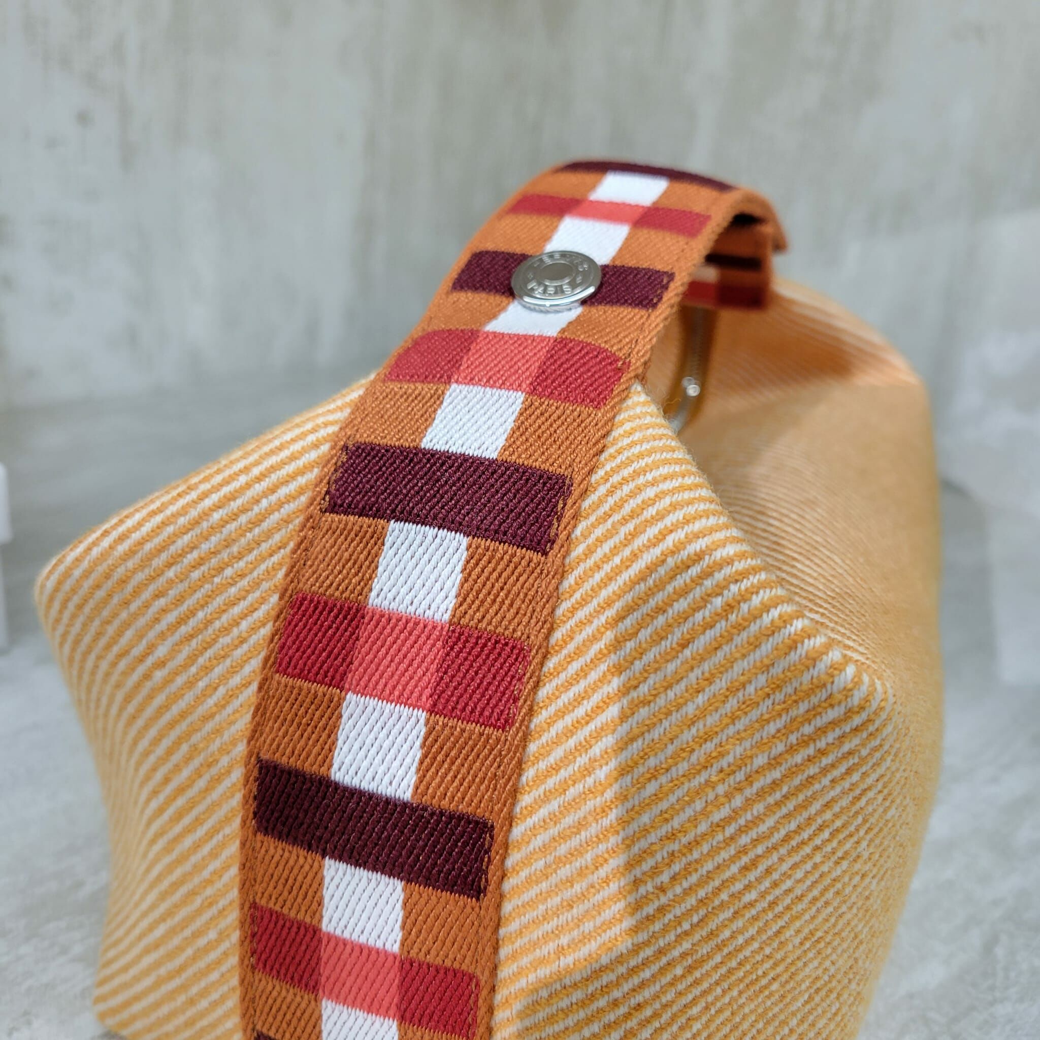 HERMES Bride-a-Brac au Carre case fauve  (ORANGE/BROWN) 飯盒包