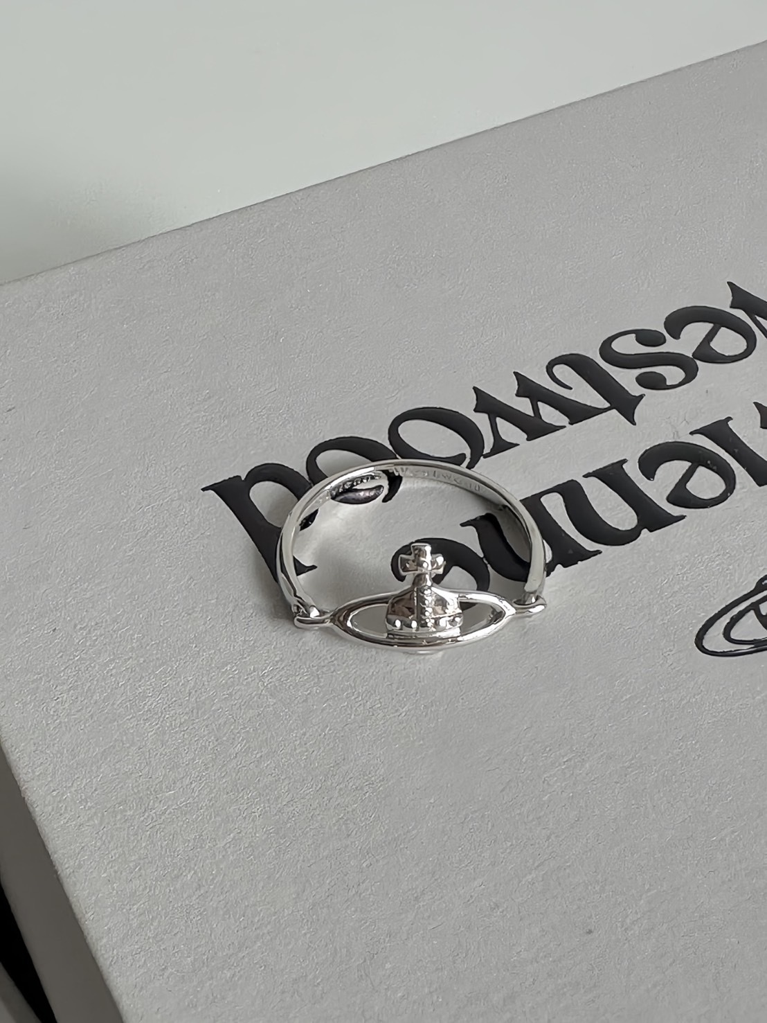 VIVIENNE WESTWOOD 西太后 立體 翻轉土星 戒指 925銀