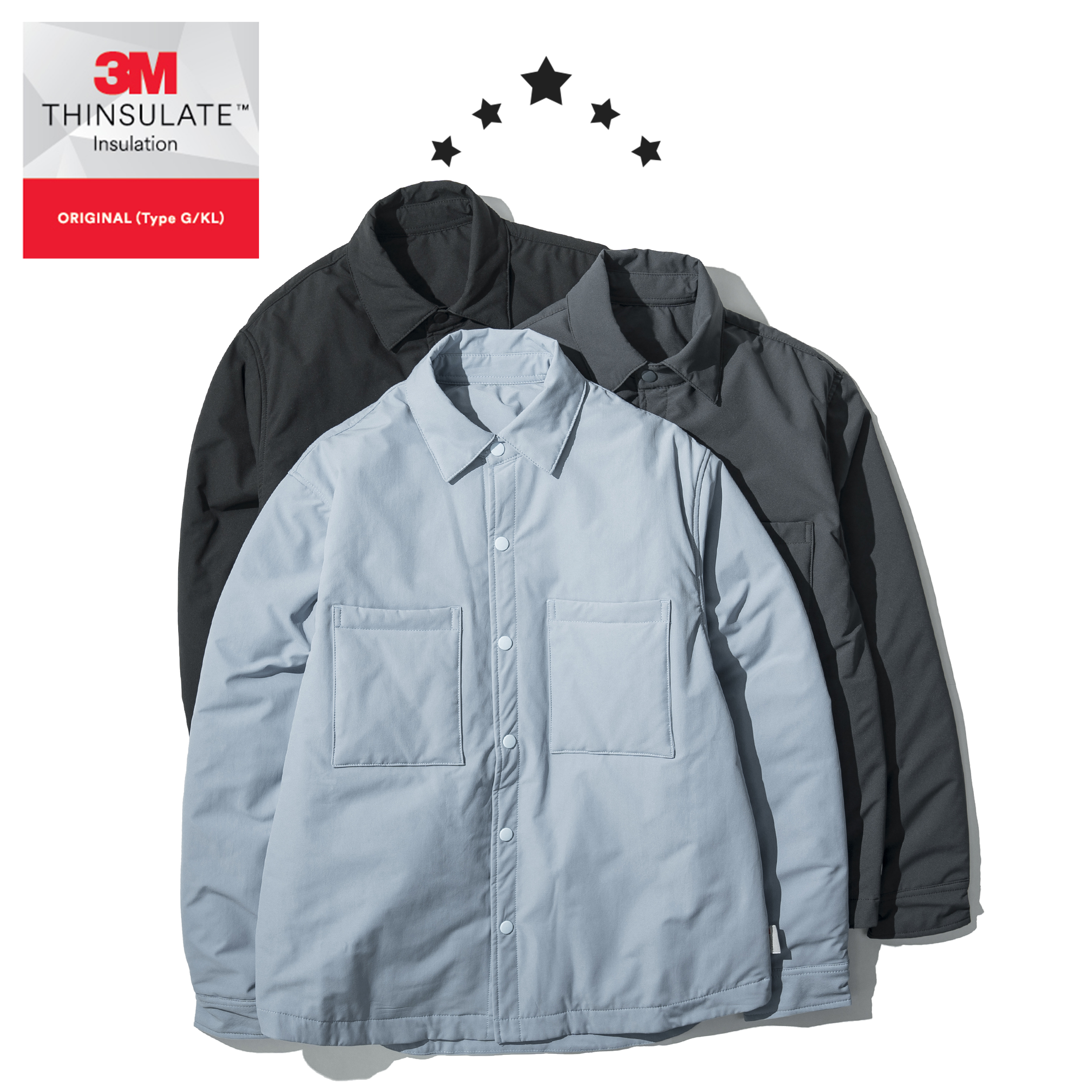 Teflon® Padded Double Pocket Shirts 3M新雪麗 薄棉 雙口袋 襯衫外套 [P-417]