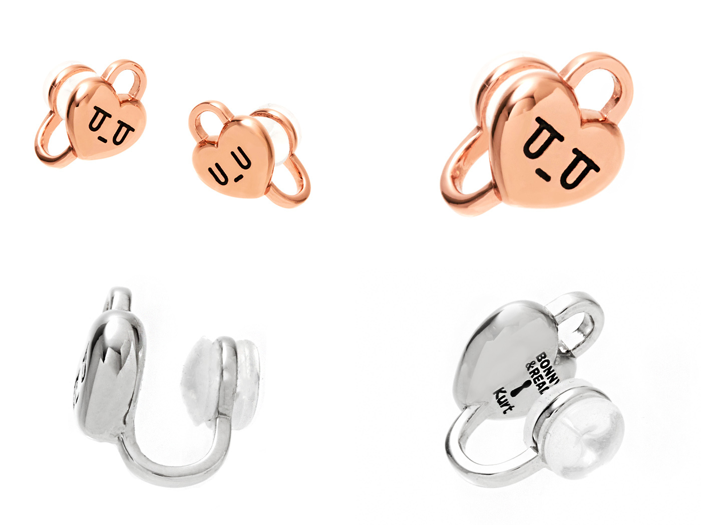 kurt聯名,kurt wu,愛心,耳夾,earclips