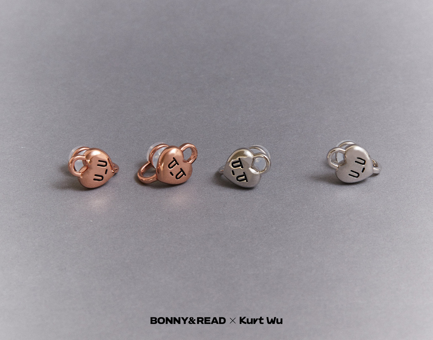 kurt聯名,kurt wu,愛心,耳夾,earclips