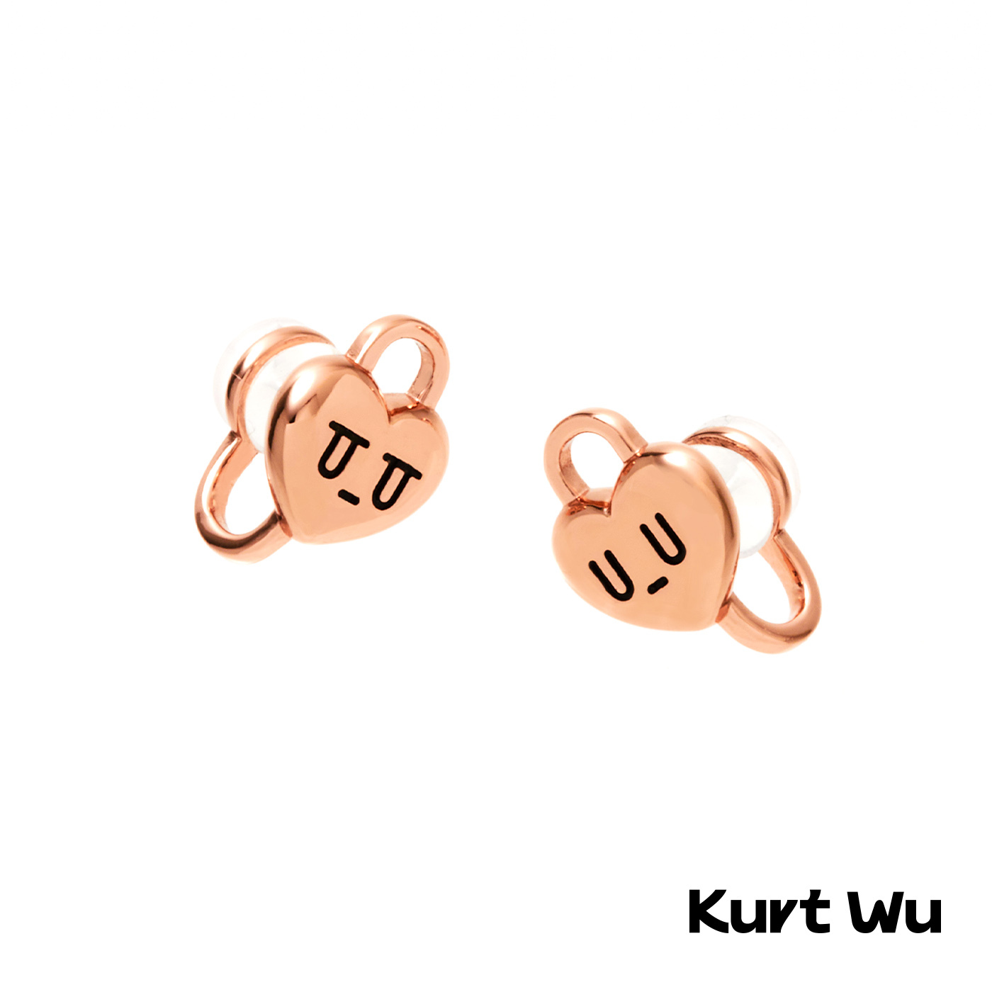 平價飾品,Kurt聯名,愛心,夾式耳環