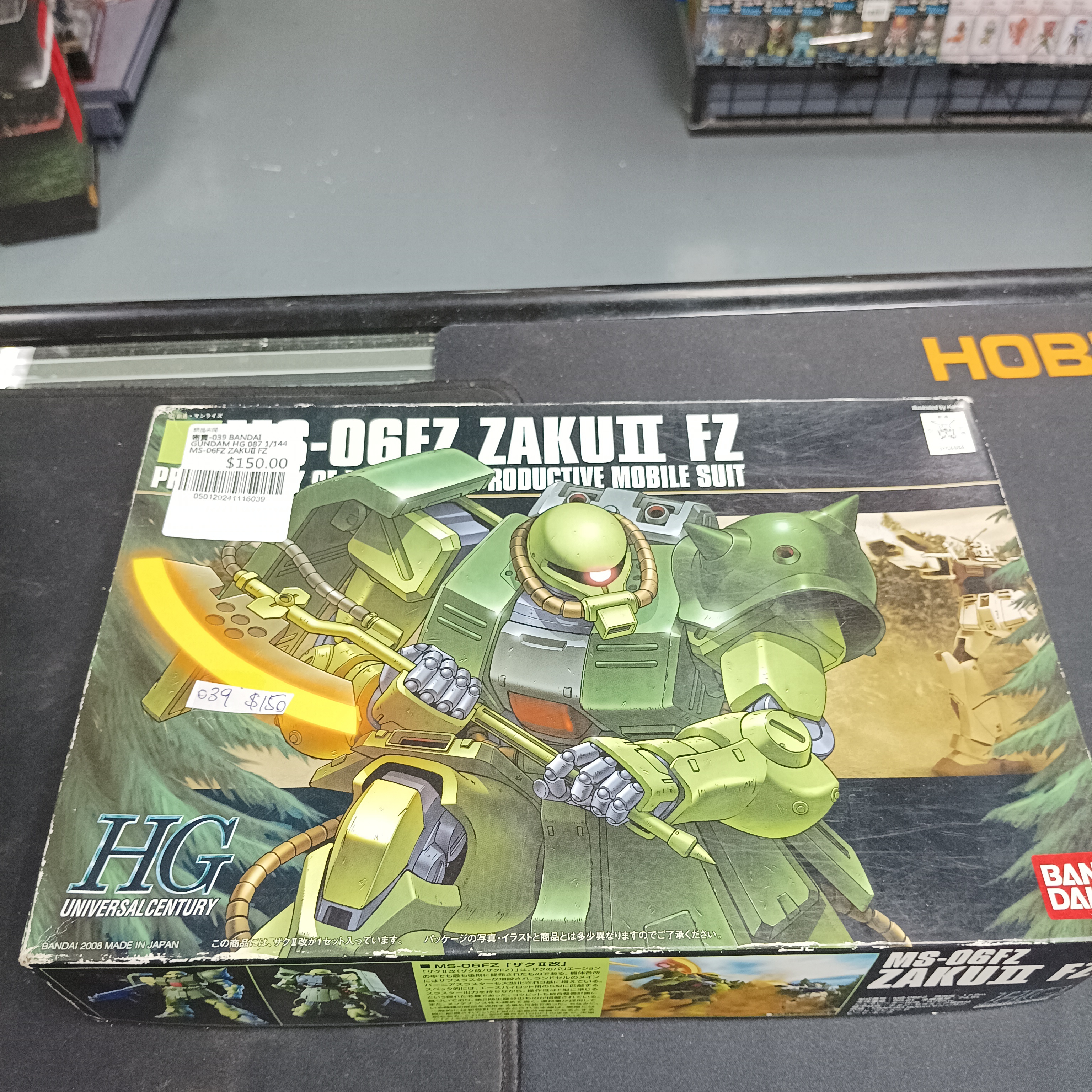 寄賣-039 BANDAI GUNDAM HG 087 1/144 MS-06FZ ZAKUII FZ