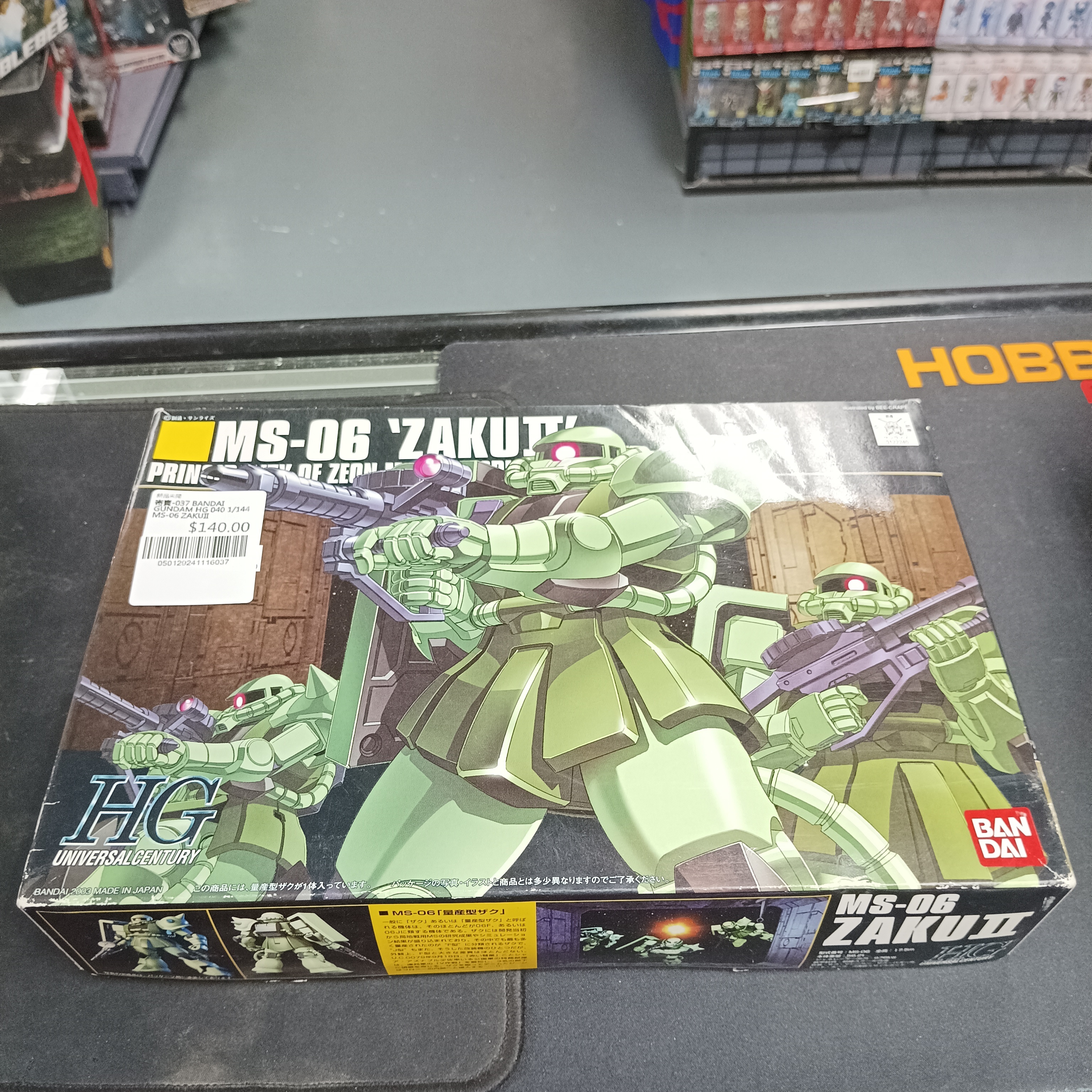 寄賣-037 BANDAI GUNDAM HG 040 1/144 MS-06 ZAKUII