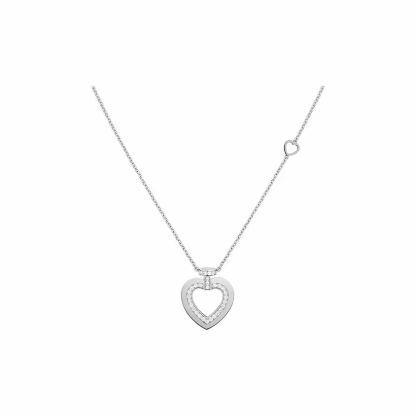 FRED Pretty Woman 18K白金和鑽石小型頸鏈