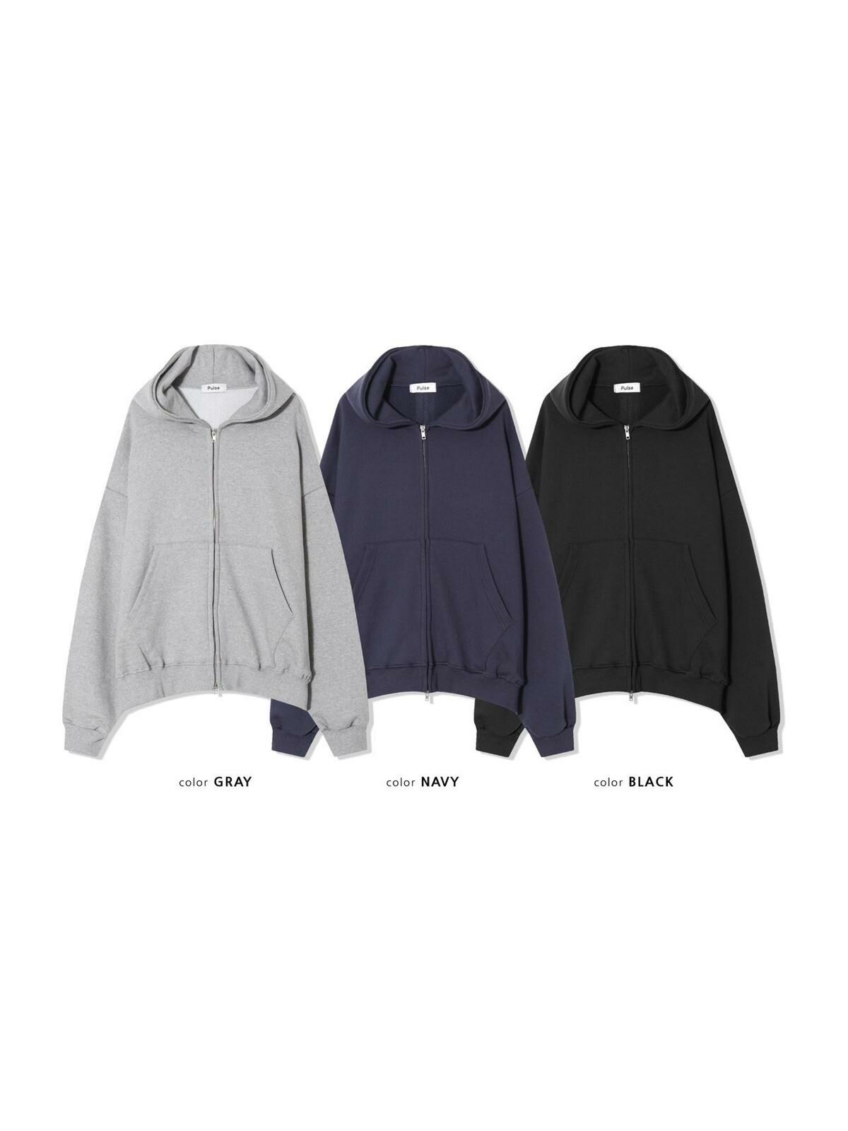 淨色連帽拉鍊外套 PULSE-104JK
