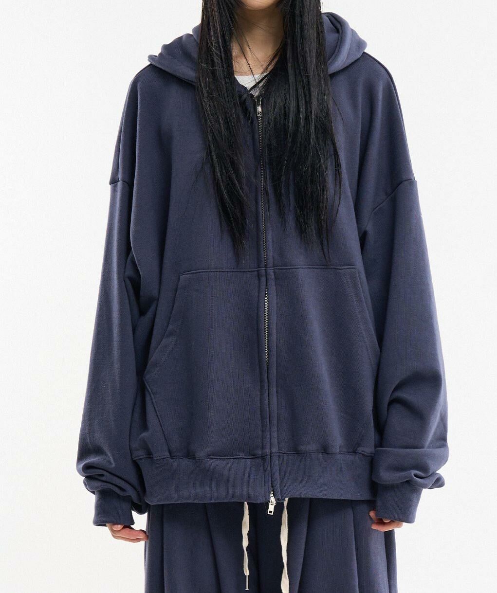 淨色連帽拉鍊外套 PULSE-104JK