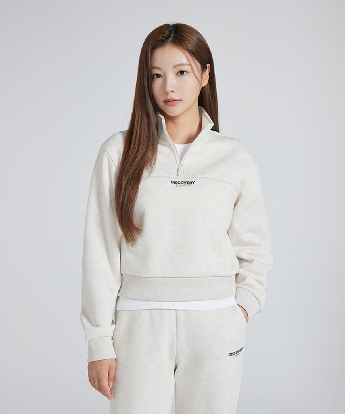 【代購】Discovery 探索 女 拉絨 半拉鍊 立領 長袖 衛衣 DWTR94046