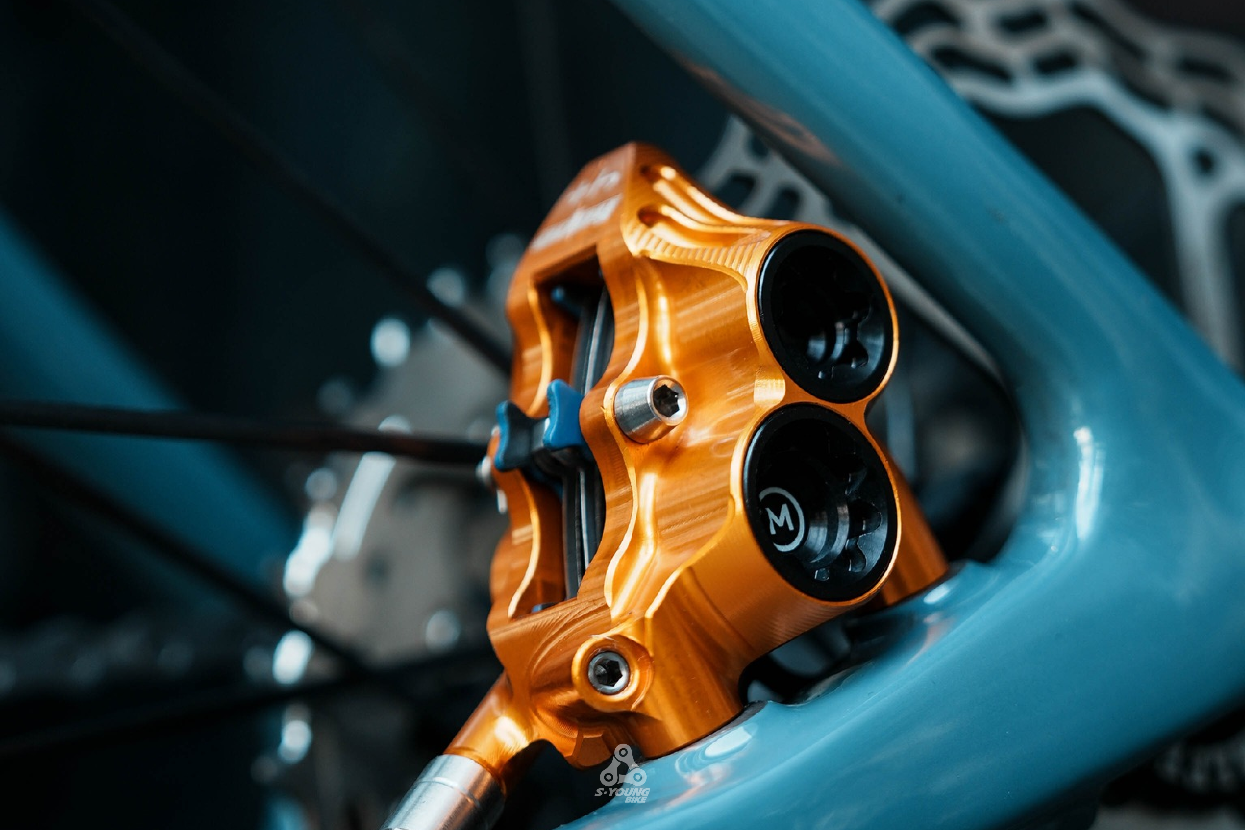 【Hope】RX4+ 4活塞 公路車改裝卡鉗 - 橘色 /  一車份