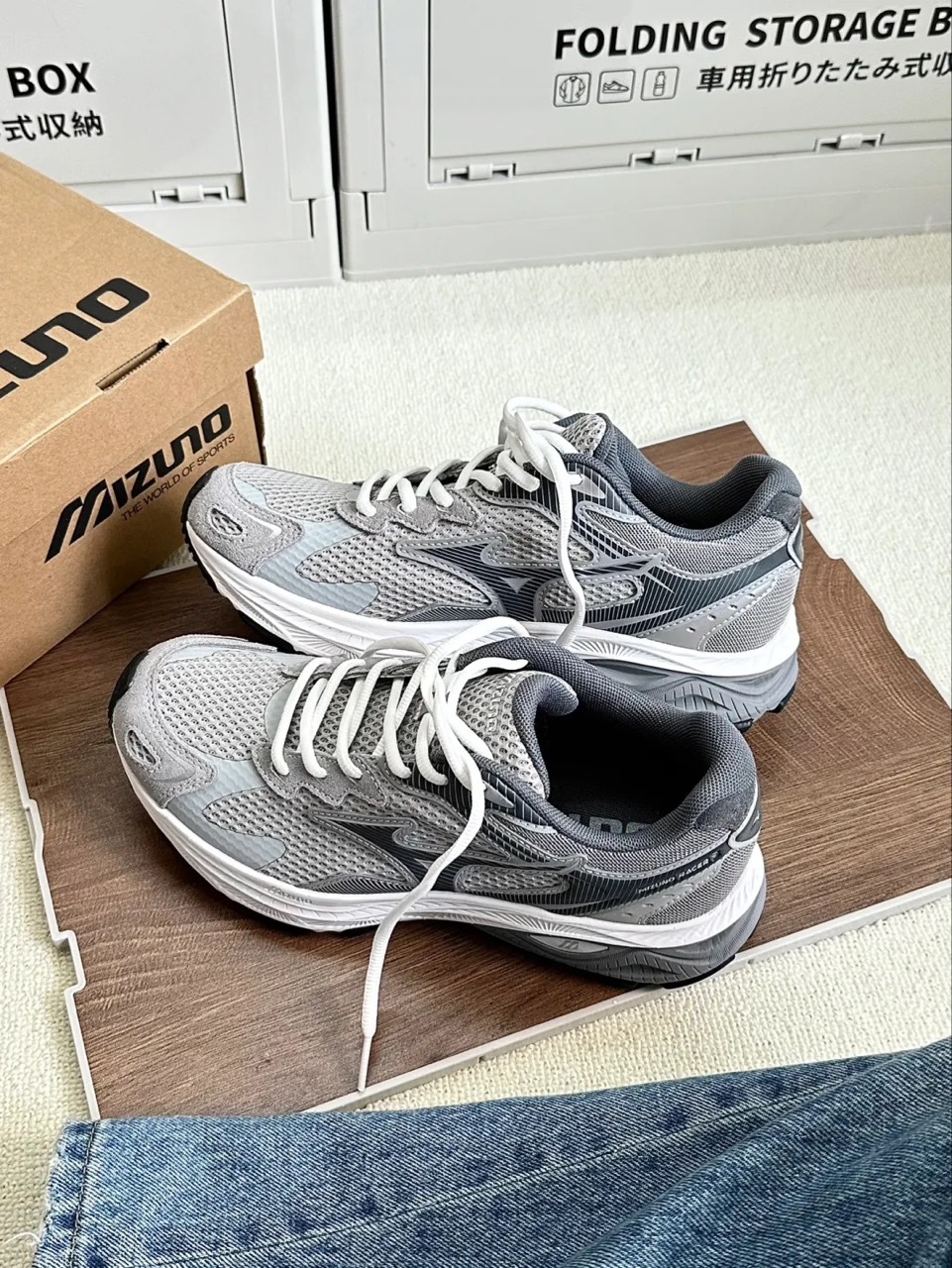 MIZUNO RACER S 美津濃 元祖灰 銀灰 灰色系 冷灰 復古 男女鞋 D1GH223509 / 預購