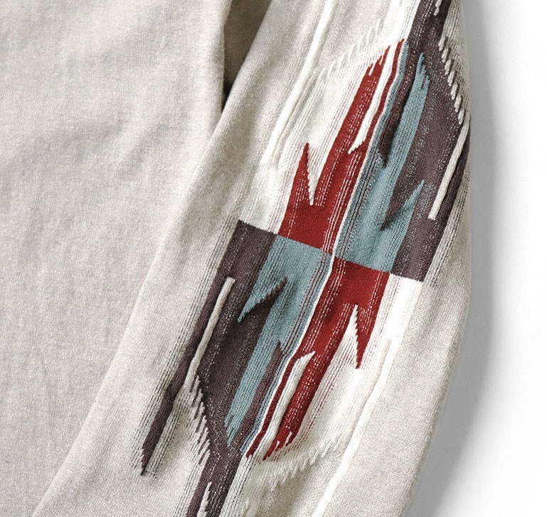 KAPITAL ORTEGA JERSEY HALF ZIP LONG SLEEVE T-SHIRT - PRE ORDER ITEM (預訂中)