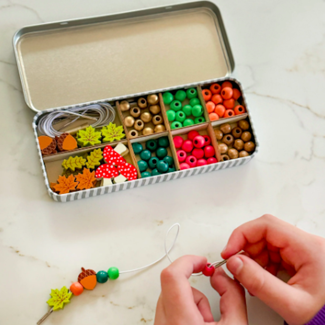 森林手環 - 長型鐵盒 | DIY木質串珠手環系列