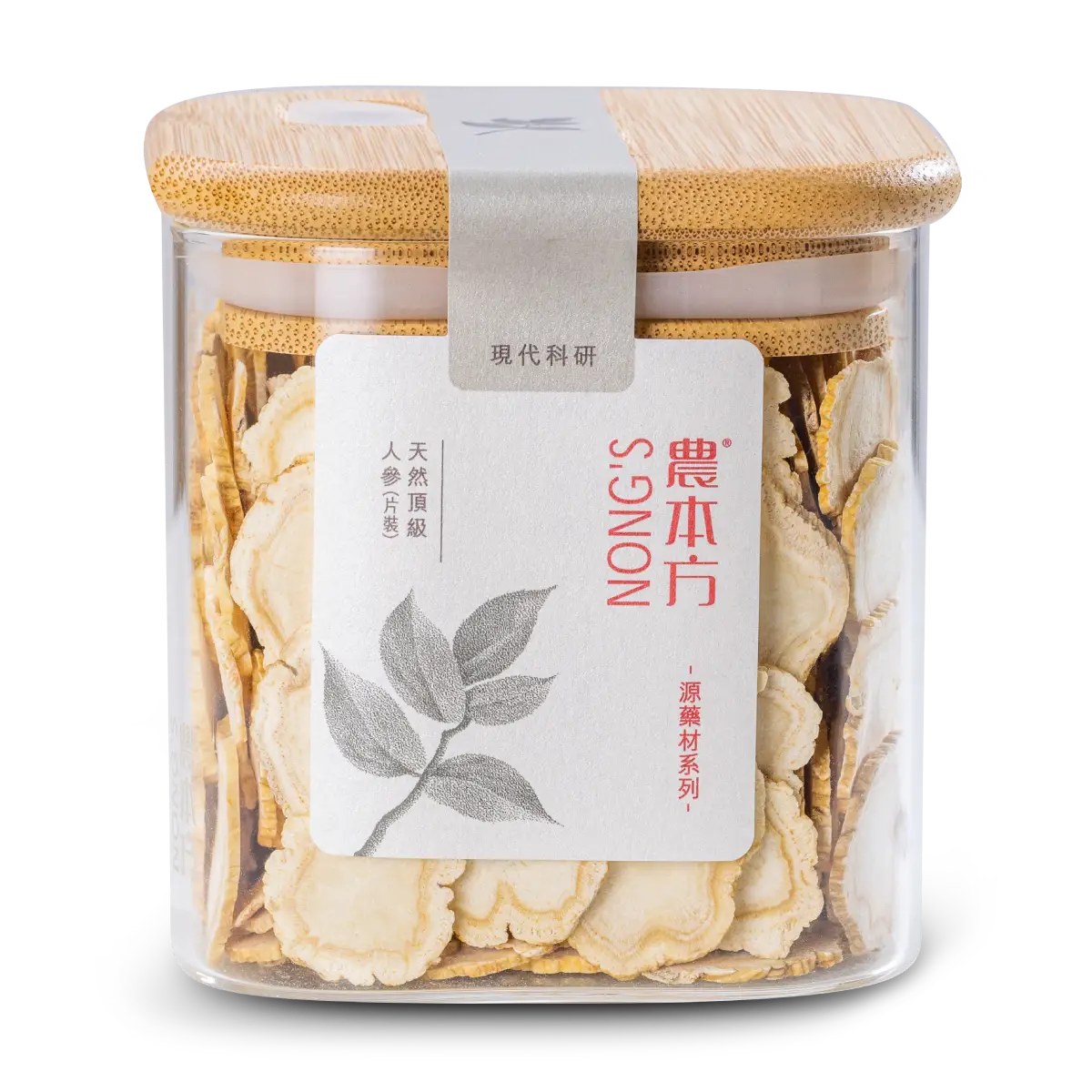 農本方® 天然頂級「六年根」人參 (片裝) 150克