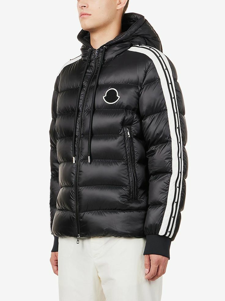MONCLER - Sttellaire 貼花軟布料羽絨外套