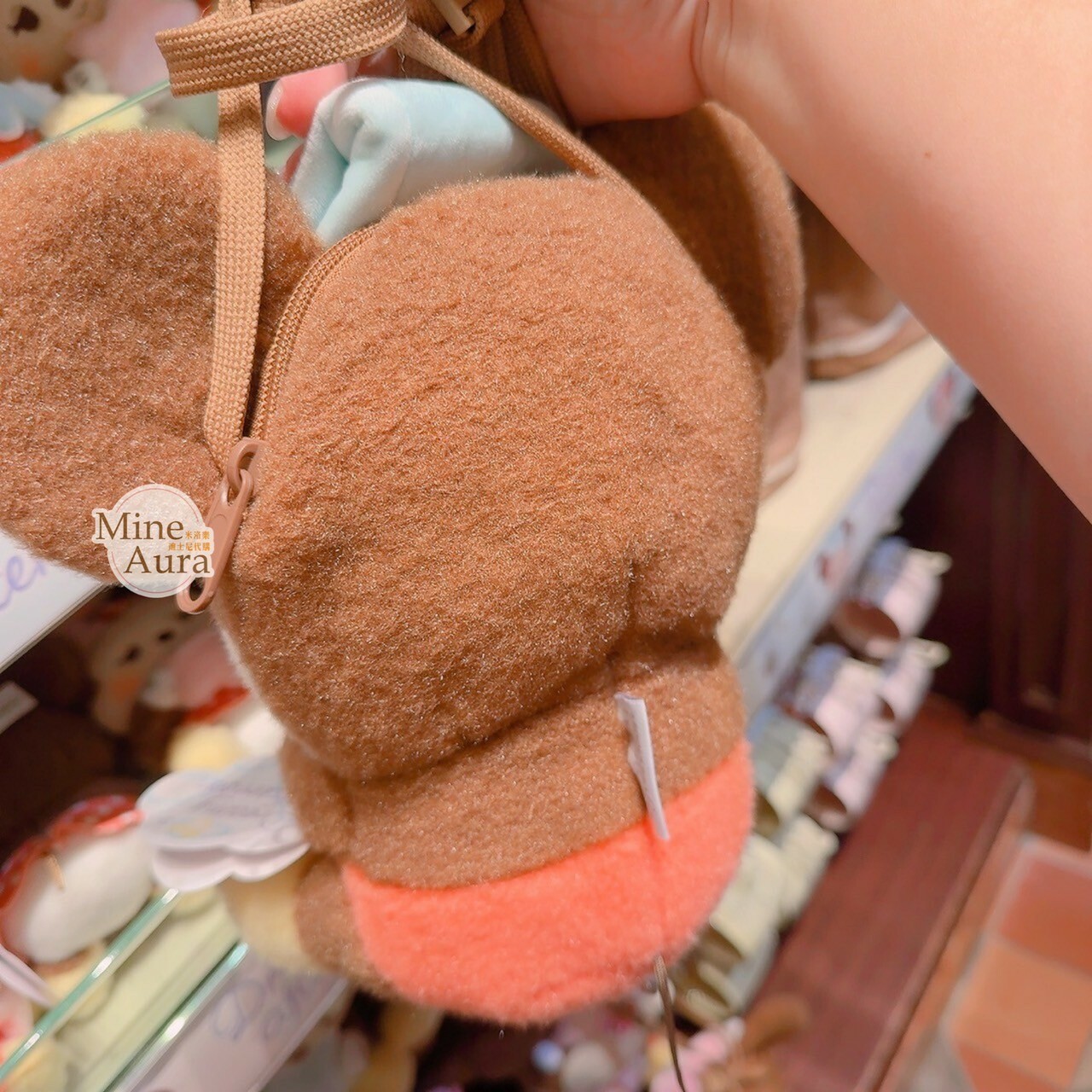 Dreamy afternoon 系列 米奇 Mickey 愛心 絨毛 娃娃 造型 斜背 小包 -香港迪士尼樂園