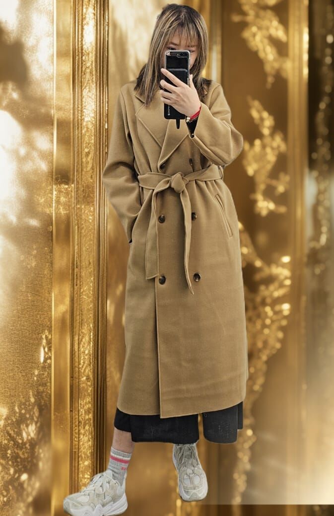 現貨韓國雙排扣長版大衣（此為清貨價貨品不設退換）（K11 F262）