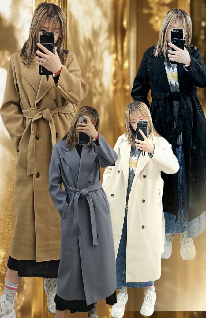 現貨韓國雙排扣長版大衣（此為清貨價貨品不設退換）（K11 F262）