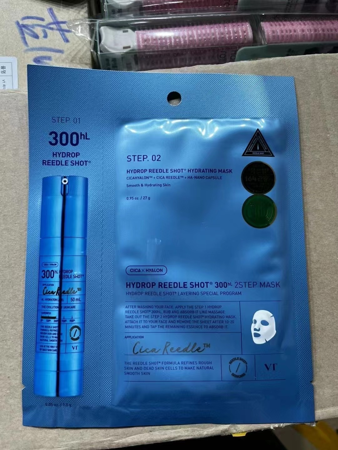 VT 保濕微針精華300 2Step 面膜 【1片】