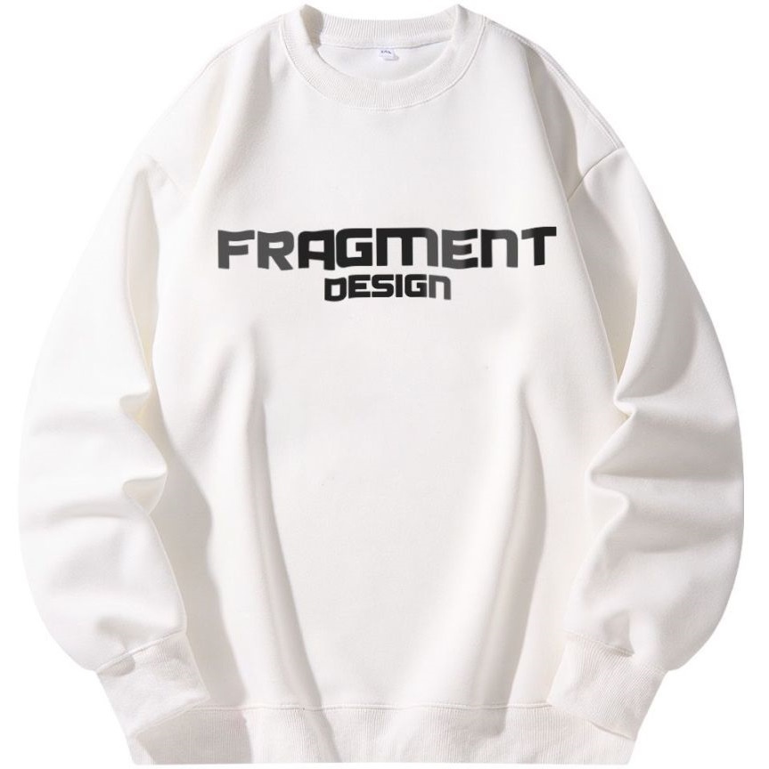 聯名 Dryworld X Fragment Design 胸口大Logo 背後雙手掌握閃電 藤原浩 長袖上衣 衛衣 大學T FD-ZDAG1235T3022