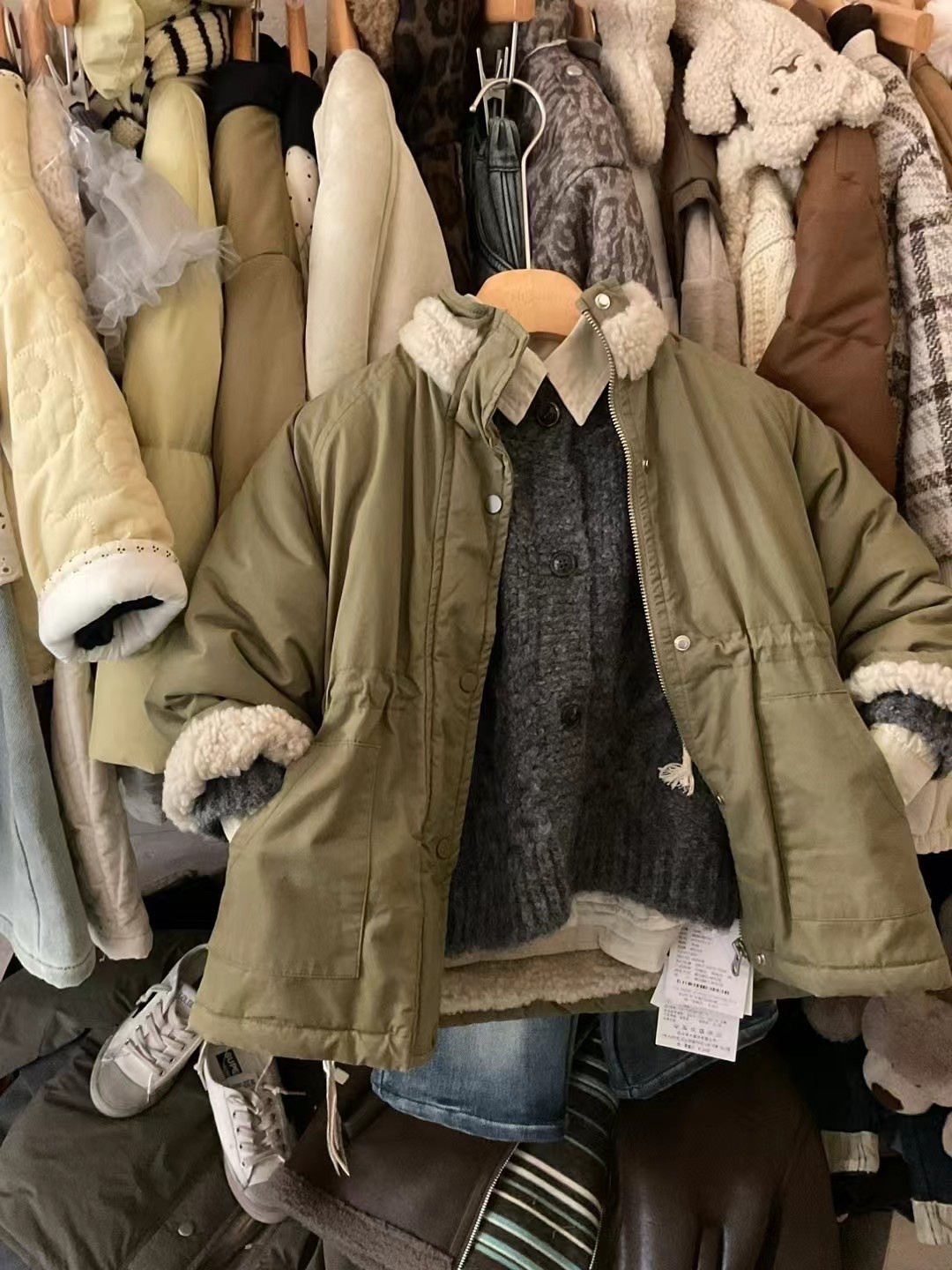 A01523中長版韓系外套