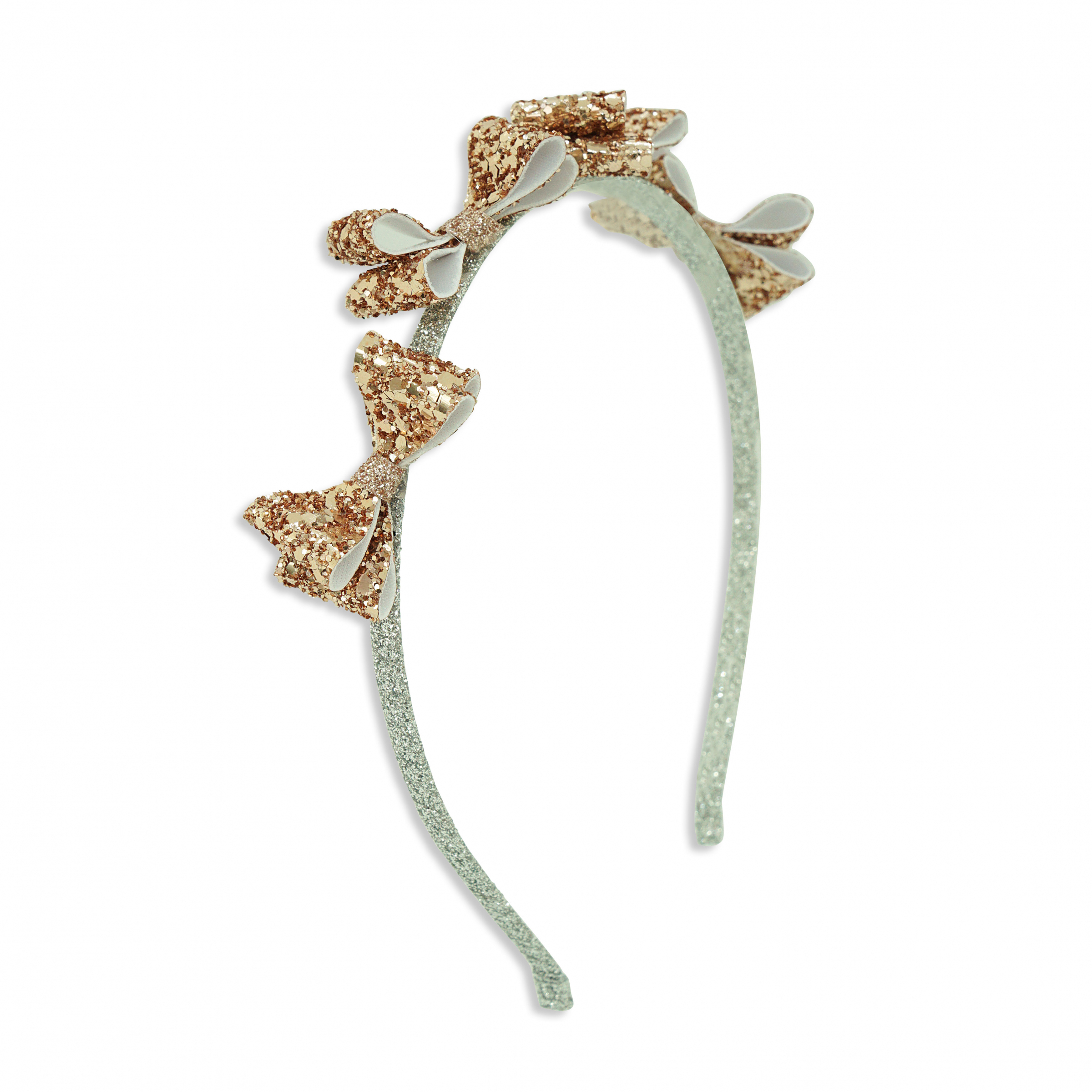 〖 Milk x Soda 〗香檳亮片蝴蝶結髮箍