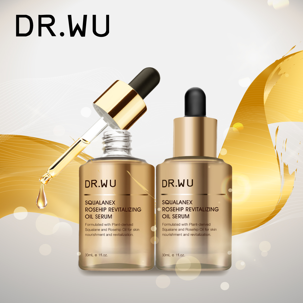 DR WU角鯊玫瑰果賦活精華油30ML