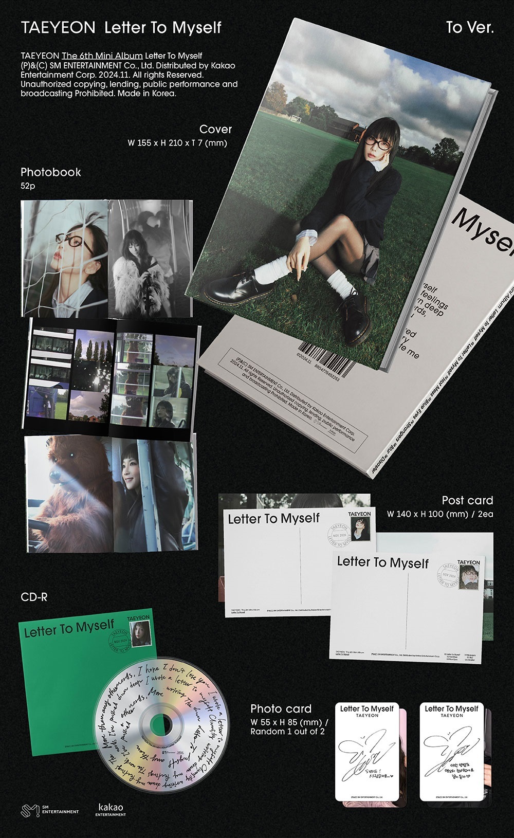 TAEYEON / Letter To Myself 限定盤レコード 新品未開封 -lp-taeyeon-6th-mini-album-
